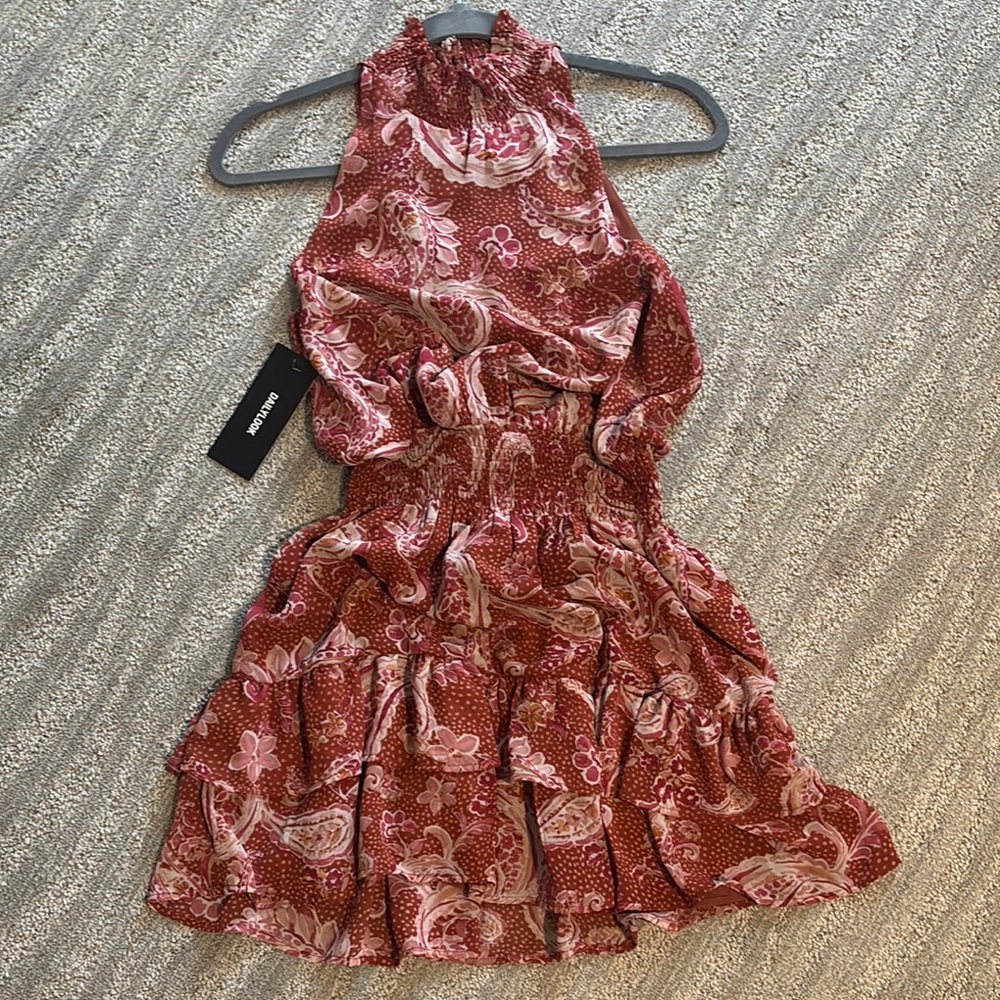 Olivia Grey Mini Dress XS